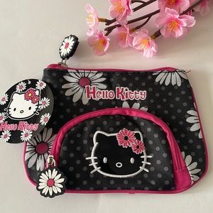 Hello Kitty Sanrio Original pink black cute wallet pouch new NWT